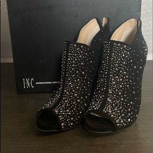 INC Peep Toe Booties